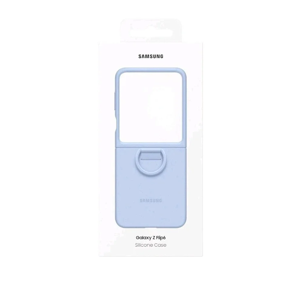 K1-U Samsung‎ Silicone Case Ring Galaxy Z Flip6 Blue Missing Protective Adhesive